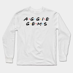 Custom Design for Aggie Gems 2 Long Sleeve T-Shirt